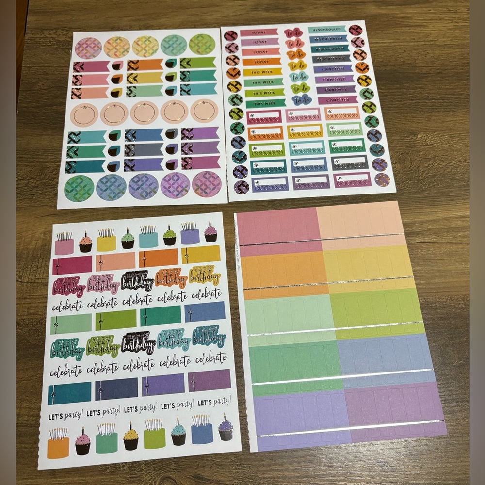 Erin Condren Accordion zip pouch & stickers - Picture 4 of 7